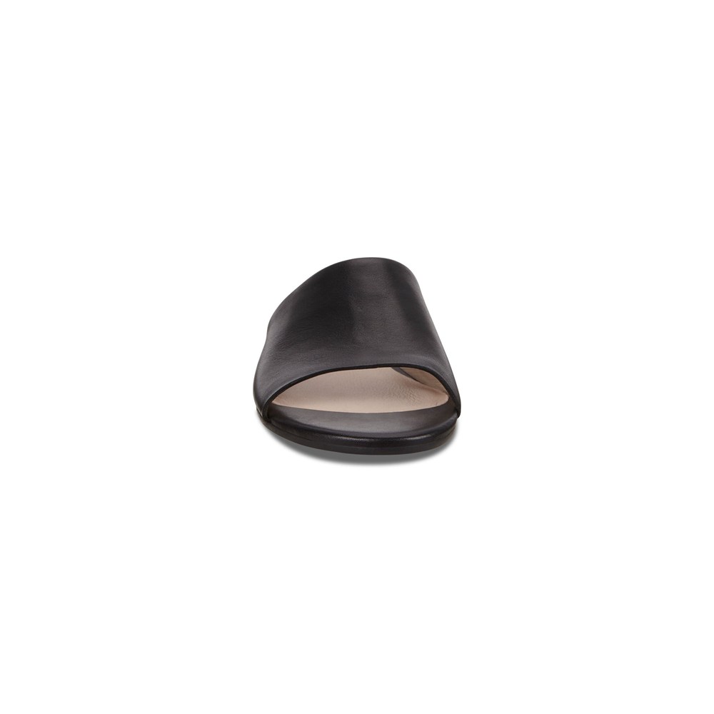 Womens Slides - ECCO Flat Sandals Ii - Black - 4031UBWFN